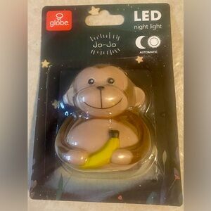 Globe Electric JoJo the Monkey LED Night Light – Fiber Optic – Automatic – NEW